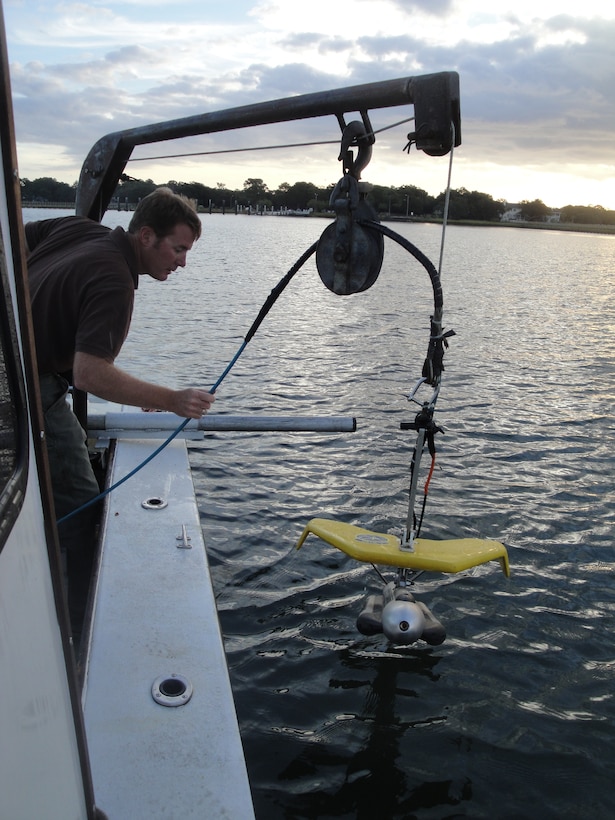 Our partners at Coastal Carolina University (CCU) are close to completing the surveys they have been conducting in the harbor since October.  Research scientists from CCU are collecting and analyzing data necessary to assess the presence and/or absence of both cultural and hardbottom resources in areas of the harbor with limited or no data. 