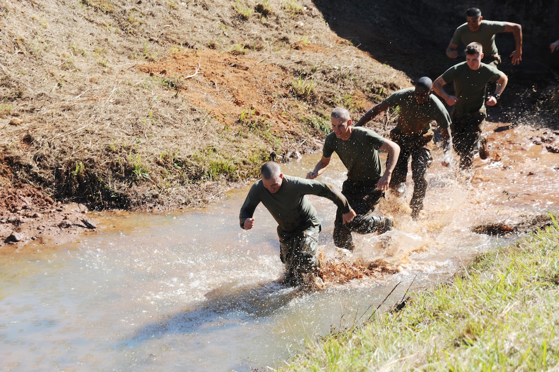 The general public is invited to Marine Corps Logistics Base Albany’s first “Dirty Devil Dog Mud Run,” Saturday, Nov. 17, at Boyett Park on base. Registration begins at 9 a.m. and the race kicks off at 10 a.m. Early entry fee is $25 if registered by Nov. 12; after that the fee is $30. Participants can register on site the day of the event. Registration fee includes a long-sleeved T-shirt (guaranteed for every participant registered by Nov. 12), a participation medallion, hamburgers, hot dogs and drinks after the race. Runners can register online at www.active.com. The Mud Run is not a race, but rather a 3-mile fun run that will introduce members of the community to a Marine Corps-style course run, complete with obstacles, challenges and plenty of mud. All runners must sign a hold harmless waiver prior to participation, and there is no age requirement. Runners younger than 18 must have a parent or guardian sign their waiver, and parents/guardians must accompany all children for the duration of the event. Drivers without base access must have a current vehicle registration and insurance, and a valid driver’s license upon entering the gate. Directions to the site will be provided.
In addition, the Dirty Devil Dog Mud Run will be an opportunity for members in the community to support the U.S. Marine Corps Reserve’s 2012 Toys for Tots campaign. All runners are encouraged to bring an unwrapped toy for the Toys for Tots bin that will be on hand. For more information, call 229-639-7935.

