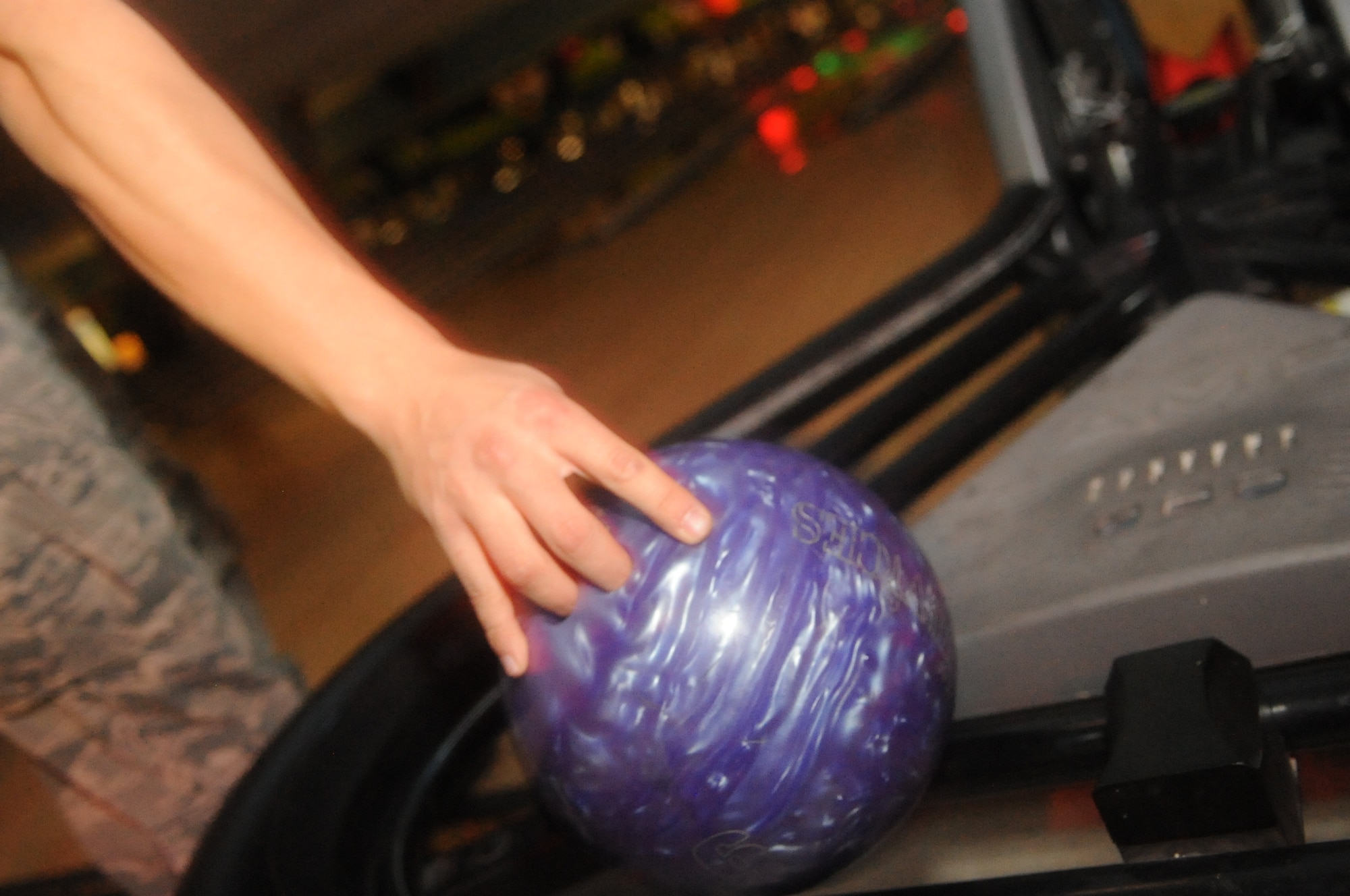 The Dakota Lanes Bowling Alley at Grand Forks Air Force Base, N.D., hosted a Combined Federal Campaign Bowl-a-thon Nov. 6, 2012. The CFC event was sponsored by the Grand Forks AFB Top 3, the installation’s professional military organization for enlisted service members in the top three pay grades of E-7 through E-9. All profits from the fundraiser were donated to the 319th Air Base Wing's Airman & Family Readiness Center through the CFC. (U.S. Air Force photo/ Staff Sgt. Amanda N. Grabiec)