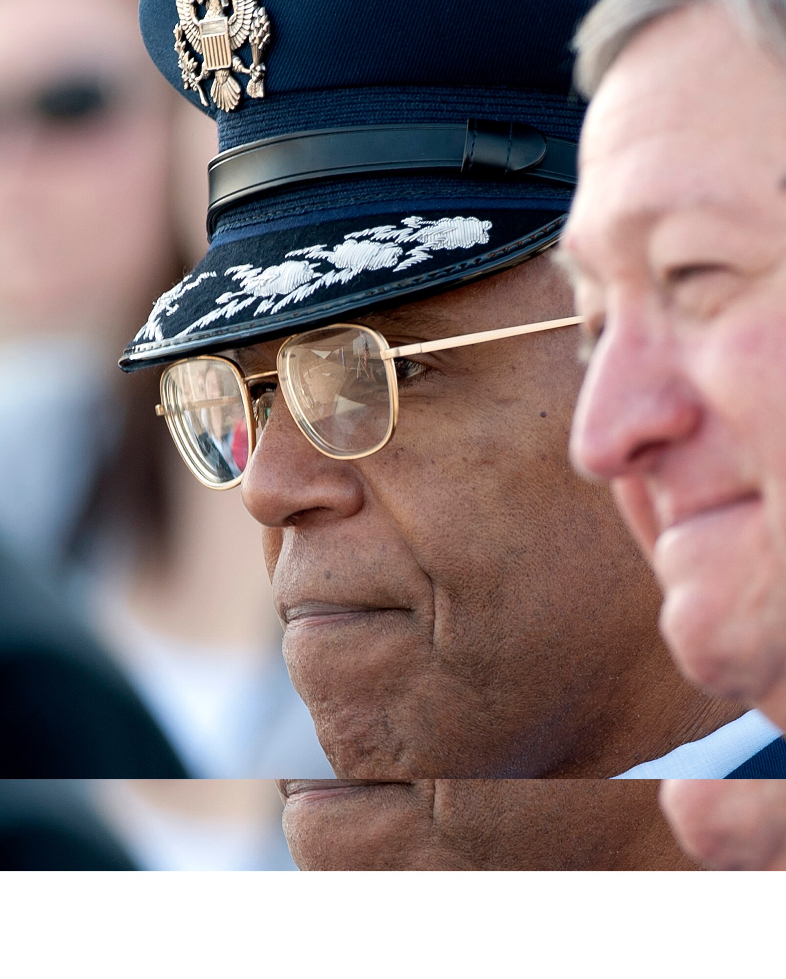 Air Force Vice Chief of Staff Gen. Larry Spencer attends a wreath laying ceremony in observance of Veterans Day on Nov. 11, 2012, at the Air Force Memorial in Arlington, Va.  (U.S. Air Force photo/Andy Morataya)