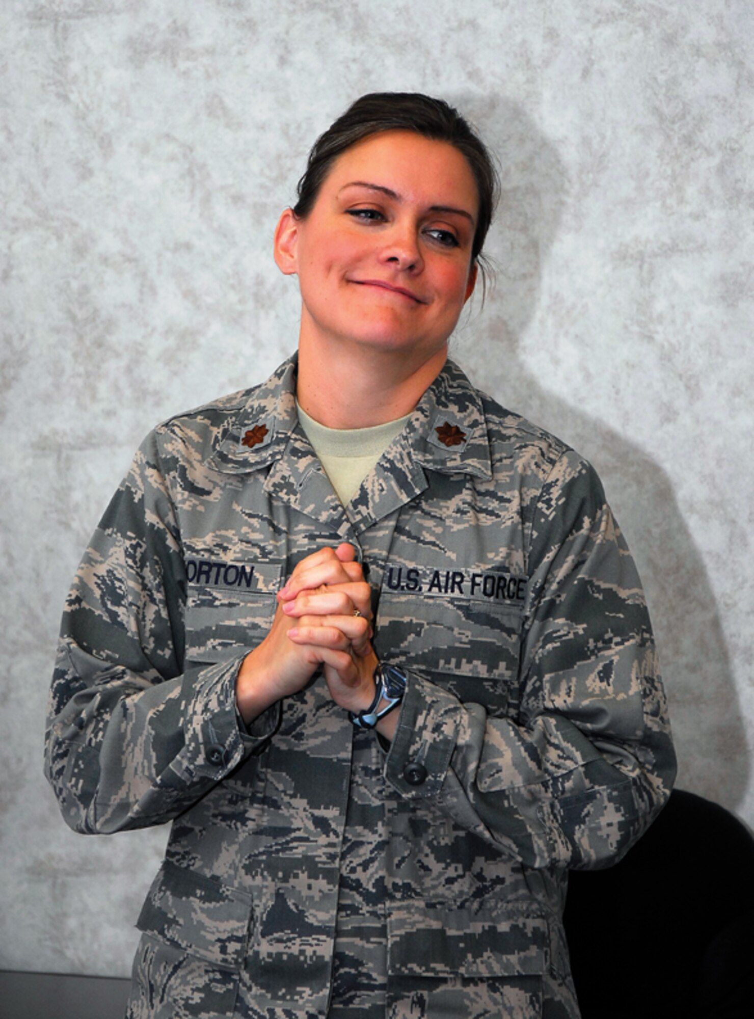 Maj. Hope Norton, executive officer of the 908th MSG, recently departed the wing for an Art position at Pope Army Air Field.