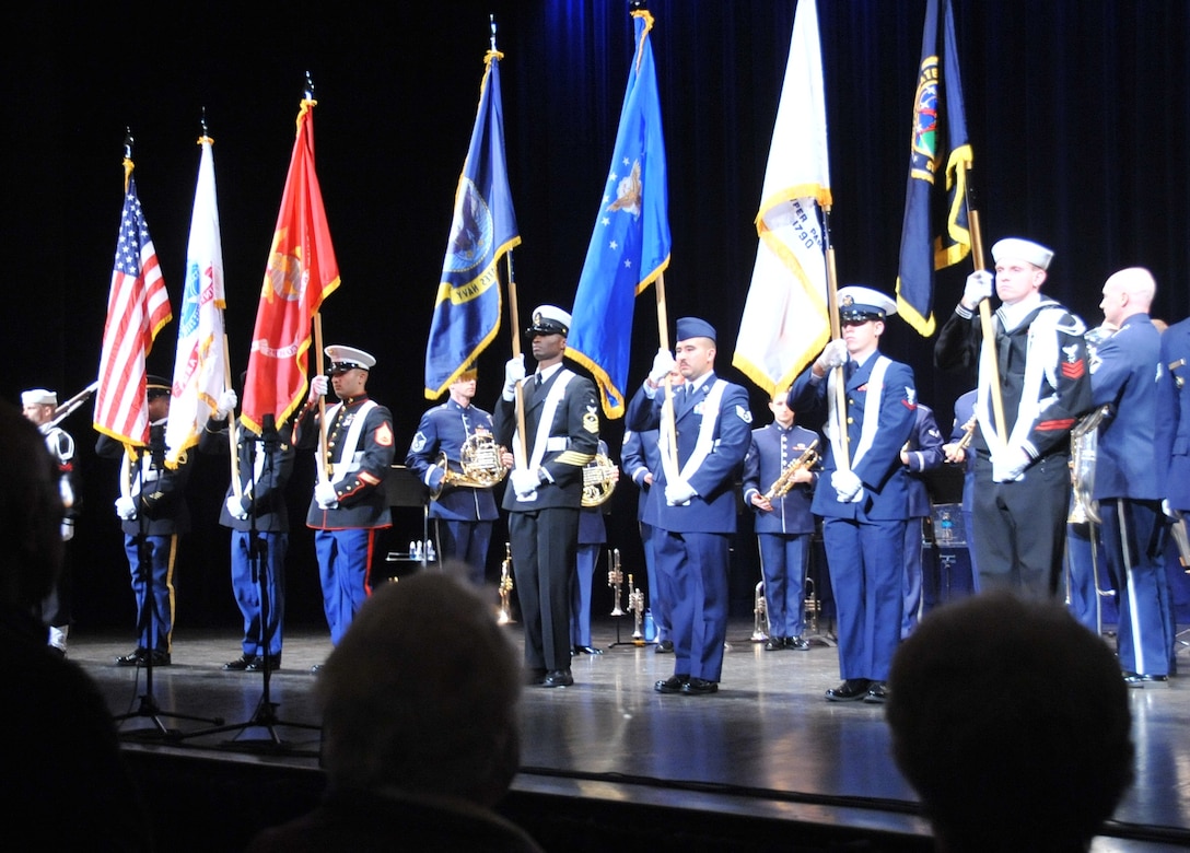 The Presentation of the Colors for "A Salute to Veterans" in honor of Veterans Day.
