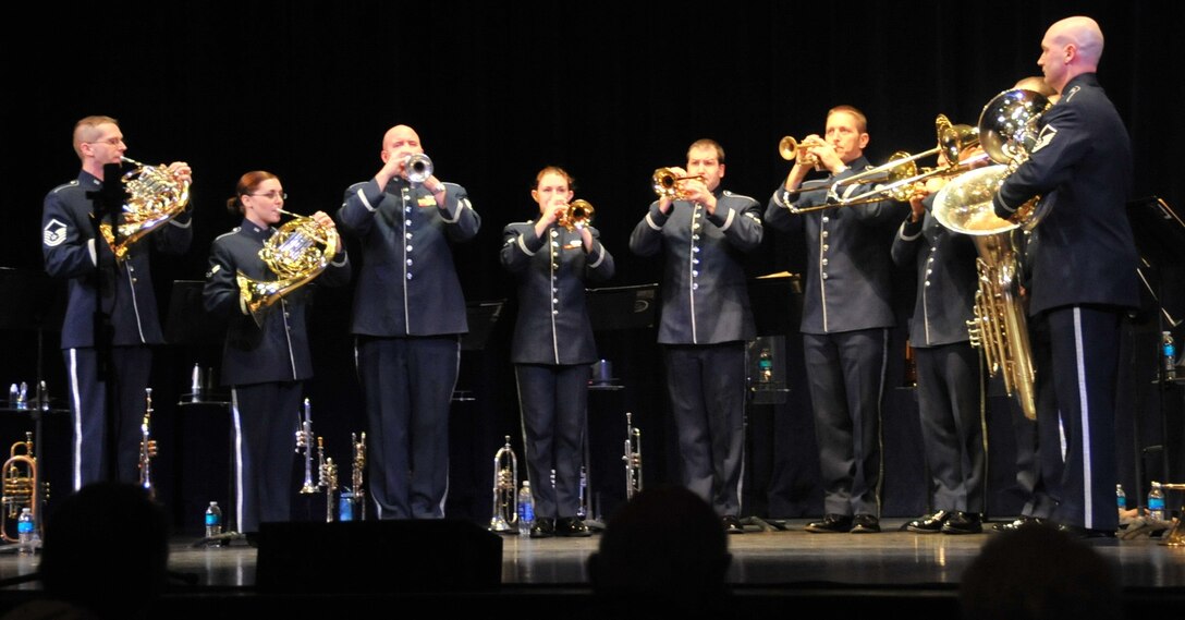 Brass in Blue performs at the Orpheum for "A Salute to Veterans" in honor of Veterans Day. 