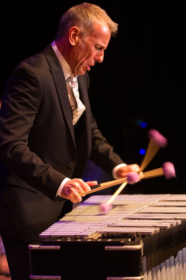 Guest Artist Joe Locke performs with the Airmen of Note on the Nov. 9, 2012 Jazz Heritage Series concert (Photo by Rob Mesite)