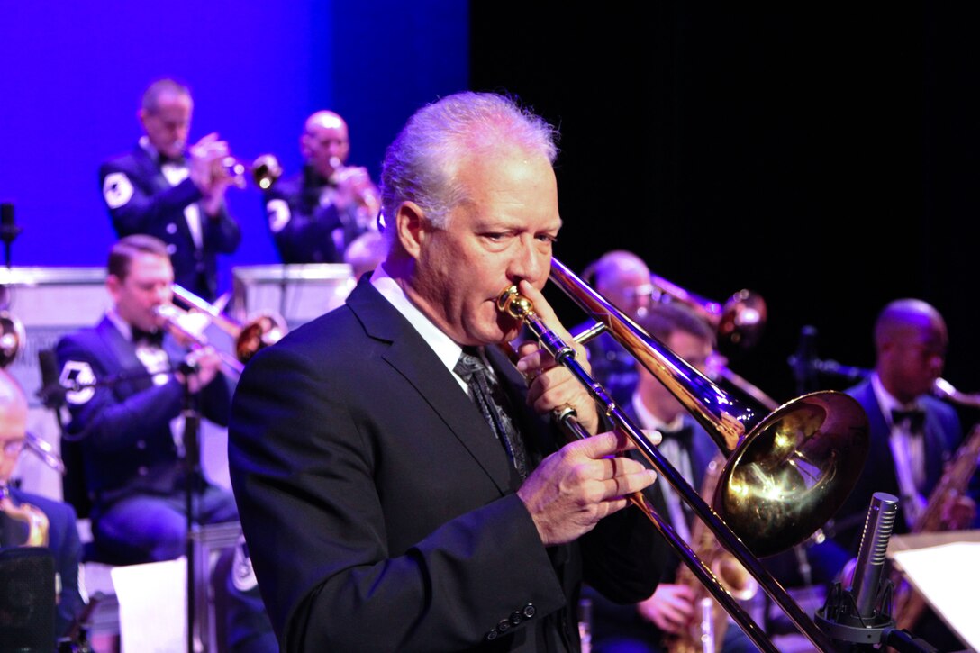 Guest Artist Andy Martin performs with the Airmen of Note on the Oct. 26, 2012 Jazz Heritage Series concert (Photo by Rob Mesite)
