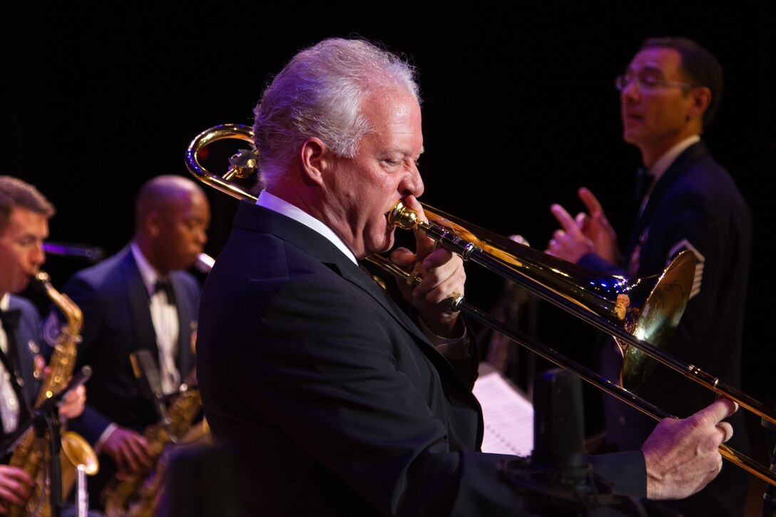 Guest Artist Andy Martin performs with the Airmen of Note on the Oct. 26, 2012 Jazz Heritage Series concert (Photo by Rob Mesite)
