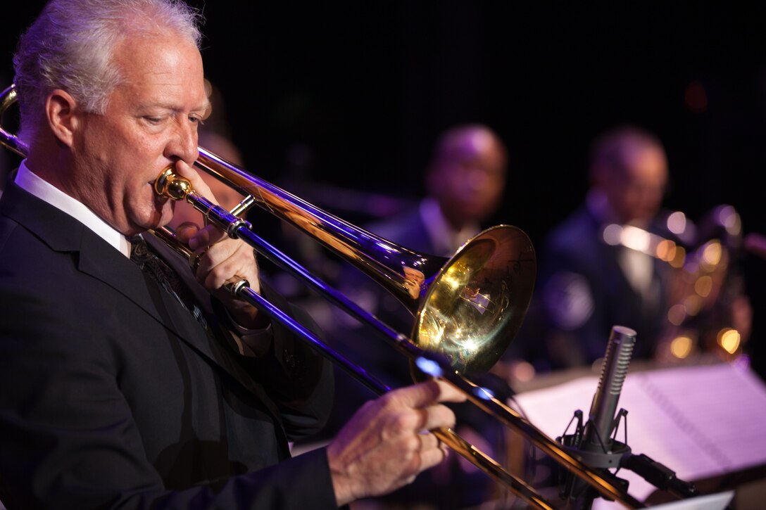 Guest Artist Andy Martin performs with the Airmen of Note on the Oct. 26, 2012 Jazz Heritage Series concert (Photo by Rob Mesite)