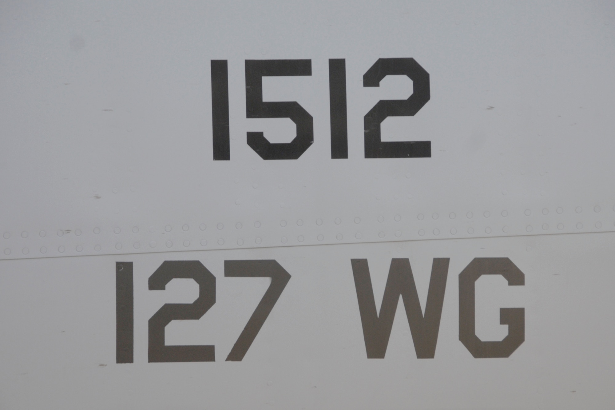 Every number and insignia on an U.S. Air Force aircraft or a uniform has a meaning. These numbers on a KC-135 Stratotanker at Selfridge Air National Guard Base identify the tail number of the aircraft and the aircraft’s local wing, in this case, the 127th Wing. (Air National Guard photo by Brittani Baisden)