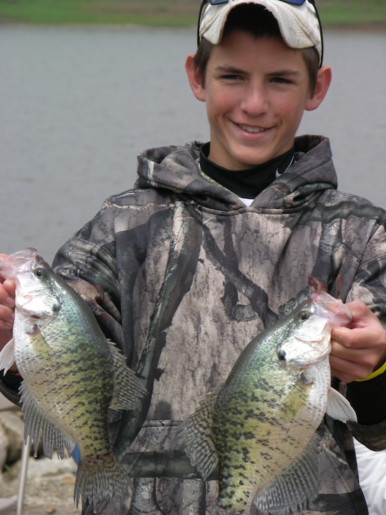 Boy with crappies