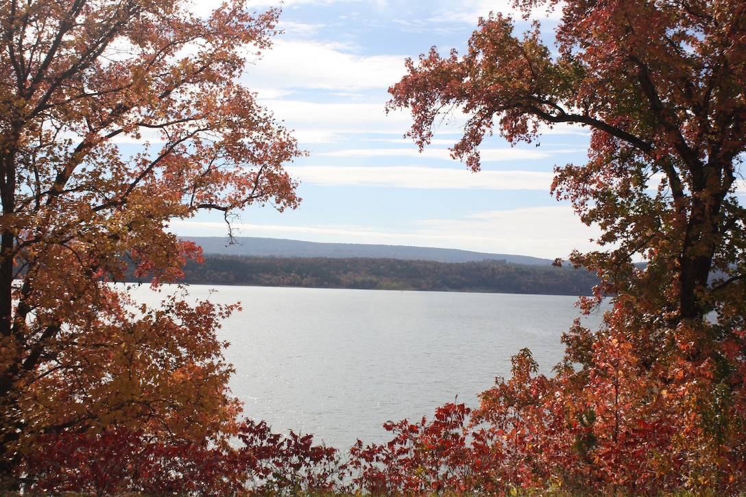 View of Nimrod Lake during the fall.
