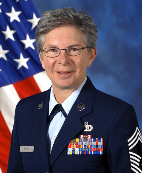 U.S. Air Force Chief Master Sgt. Barbara Miller is the chief enlisted manager for the U.S. Air Force Heritage of America Band. (Courtesy photo)