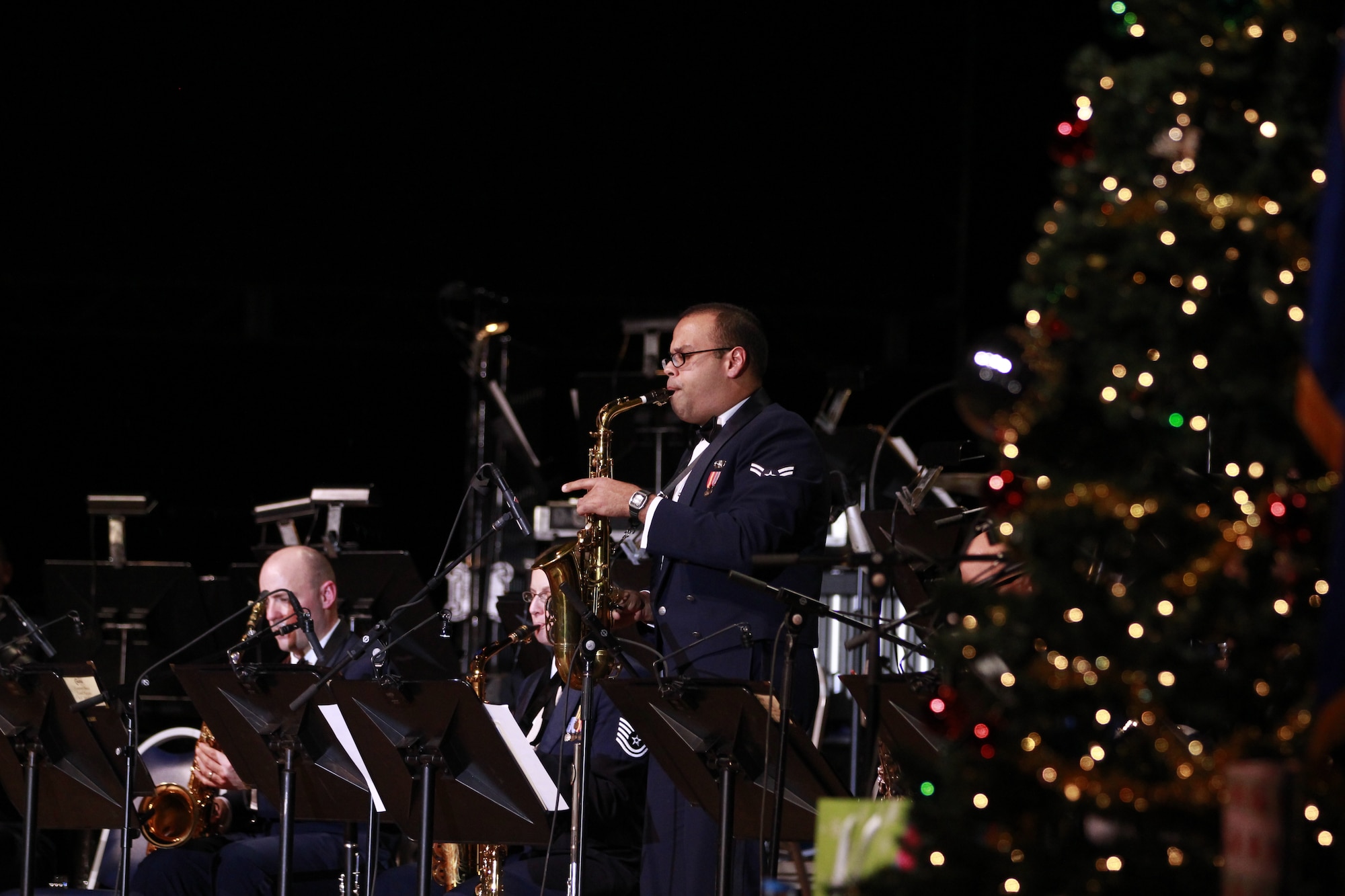 The United States Air Force Band of Flight will present its annual holiday concerts at the Dayton Masonic Center on Nov. 30 at 7:30 p.m.; Dec. 1 at 3 p.m. and 7:30 p.m.; and Dec. 2 at 3 p.m. Free tickets are available starting Nov. 9. (U.S. Air Force photo/TSgt Dan Bentley)