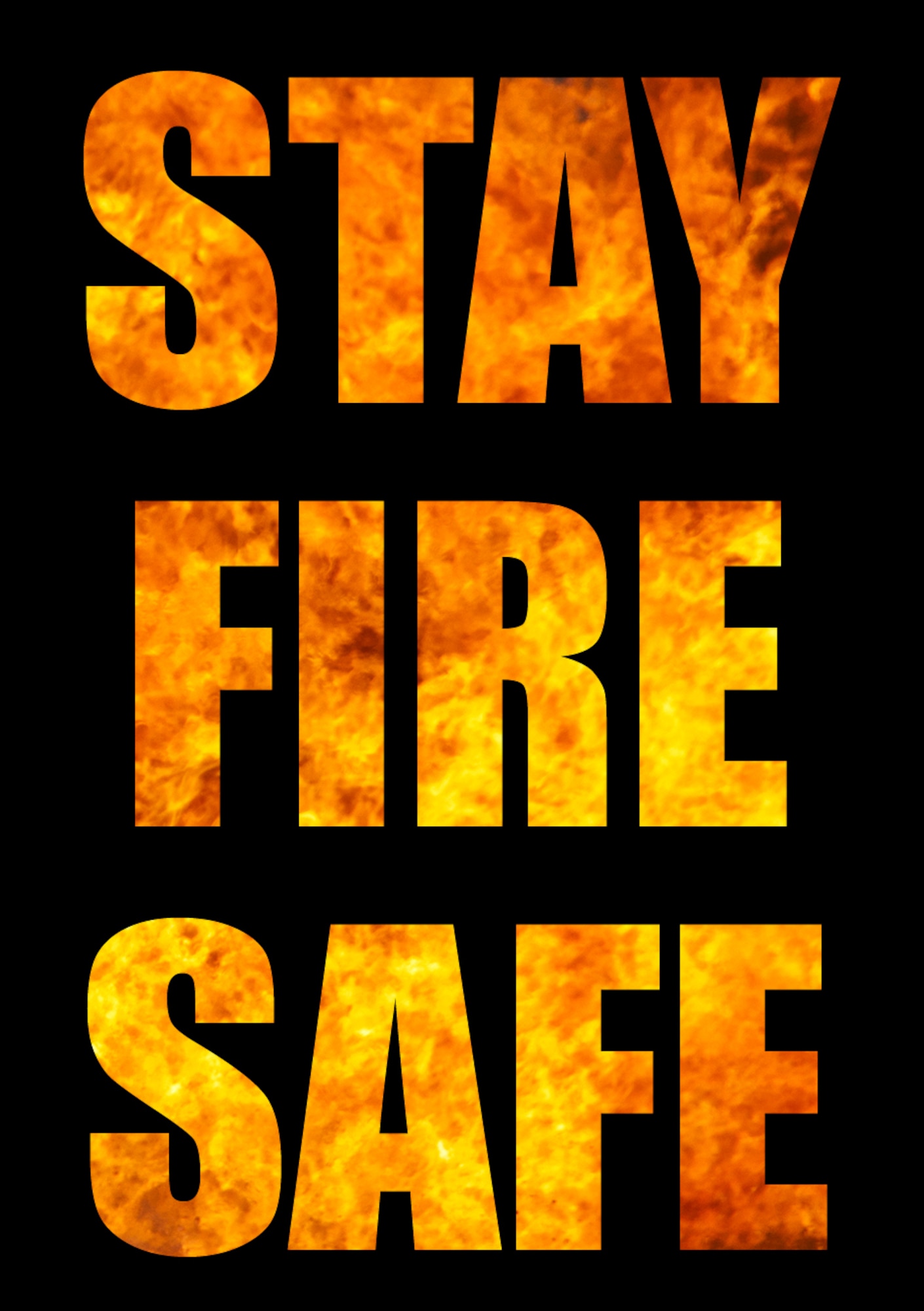 Make fire safety a priority year-round. U.S. Air Force graphic by Susan Scheuer