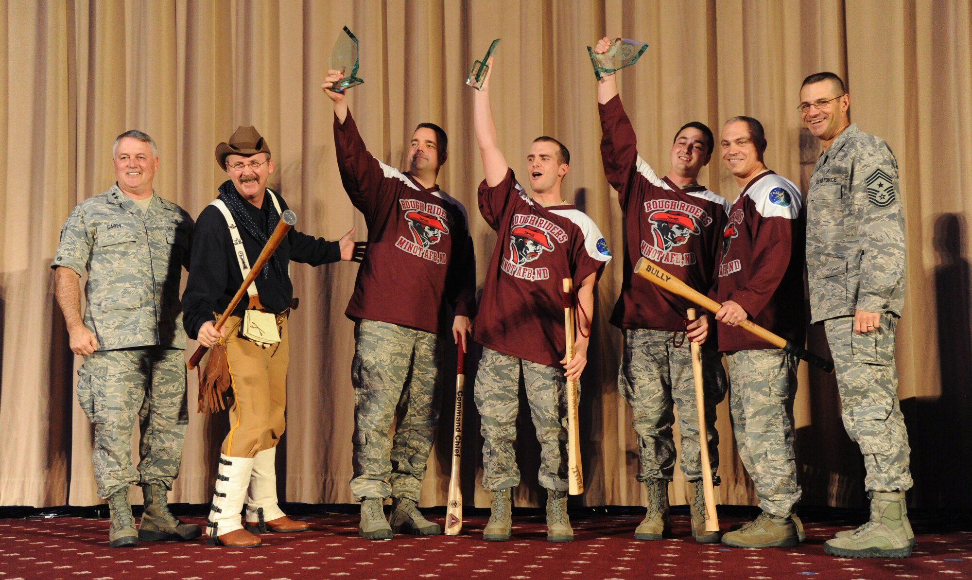 BARKSDALE AFB, La. -- Team Minot's 91st Missile Wing shined at this year's third annual Global Strike Challenge, earning the Blanchard Trophy, the nation’s top honor for an Intercontinental Ballistic Missile (ICBM) Wing, among many others. (U.S. Air Force photo/Senior Airman Brittany Y. Auld)