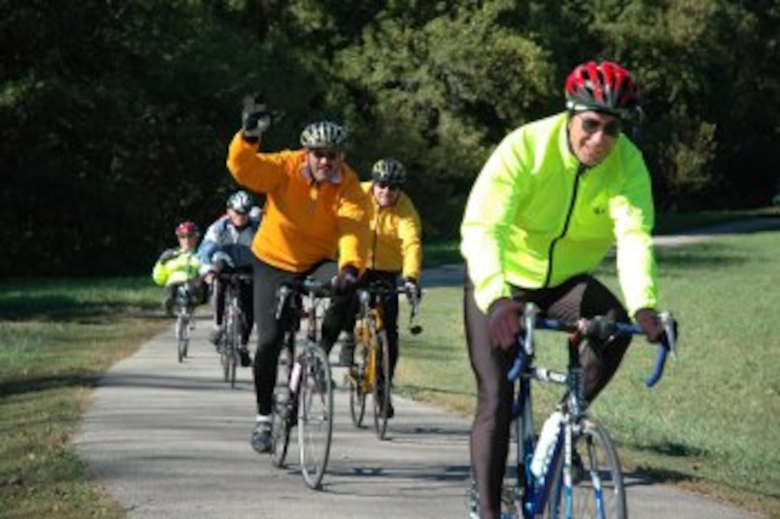 Bikers on Volksweg Trail