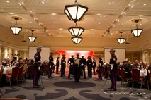 Marine Wing Support Squadron 471 celebrates the 237th Marine Corps Birthday at the Crowne Plaza St. Paul-Riverfront on Nov. 10.