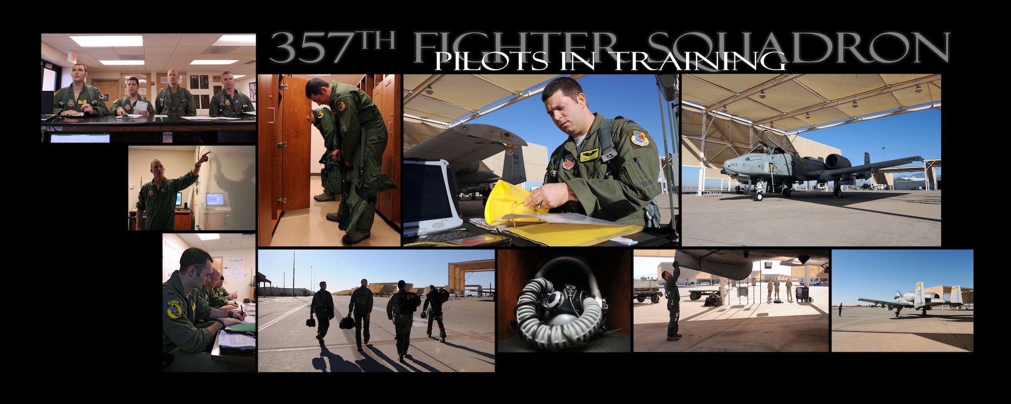 The 357th FS mission is to train pilots to plan, coordinate, execute, and control day and night close air support, battlefield surveillance and reconnaissance in support of friendly ground forces.