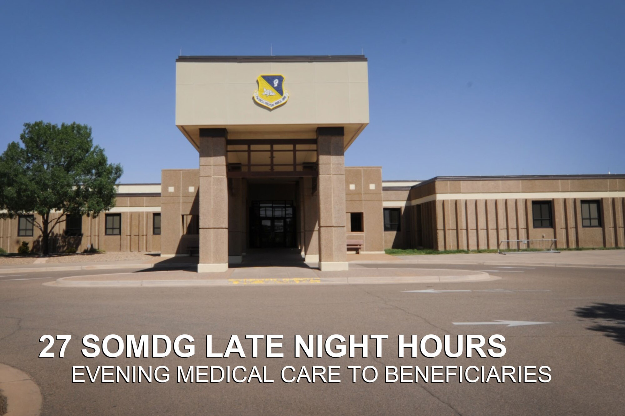 In order to better accommodate Air Commandos at Cannon Air Force Base, N.M., the 27th Special Operations Medical Group has announced plans to provide evening medical services to Tricare Prime beneficiaries in the coming months. Though specific dates have yet to be determined, the Cannon Clinic will be open to patients from 7 a.m. to 8 p.m. on weekdays, and 7 a.m. to 5 p.m. on Saturdays designated for extended duty care. (U.S. Air Force graphic/Senior Airman Alexxis Pons Abascal) 

