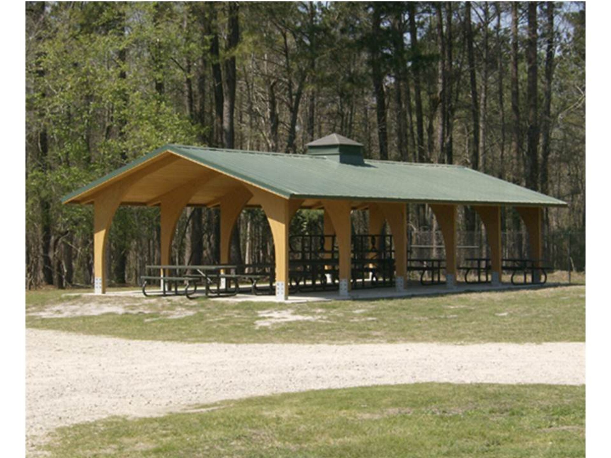 The completed 934th picnic pavilion will be similar to this one. (Courtesy Photo)