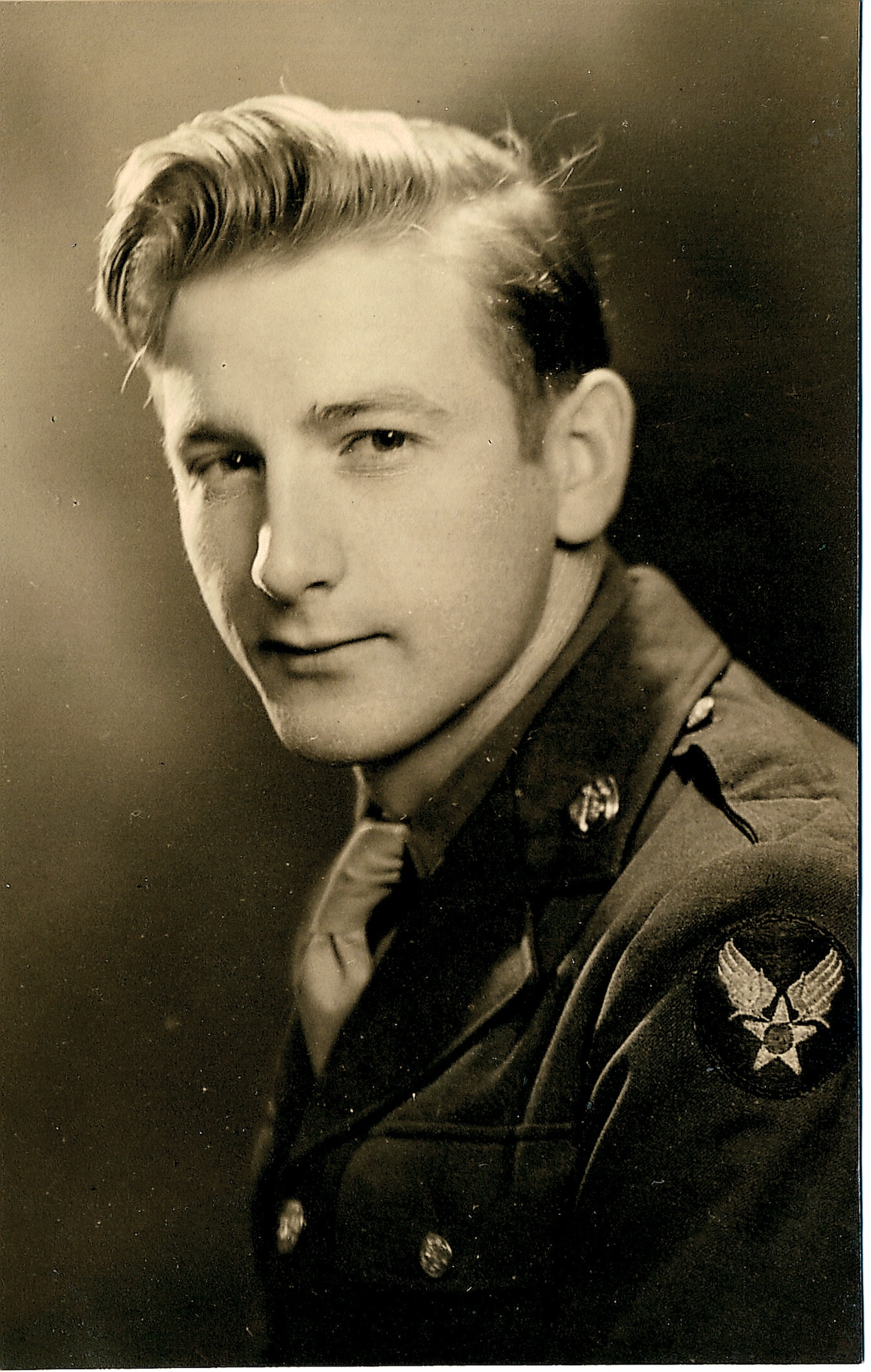 RAF ALCONBURY, United Kingdom - Theodore Penn as he looked while serving in the U.S. Army Air Force during World War II. Penn was stationed at RAF Alconbury from October 1942 through October 1945, with the 685th Air Materiel Squadron. He visited his wartime assignment for the first time in 67 years. (Courtesy Photo)