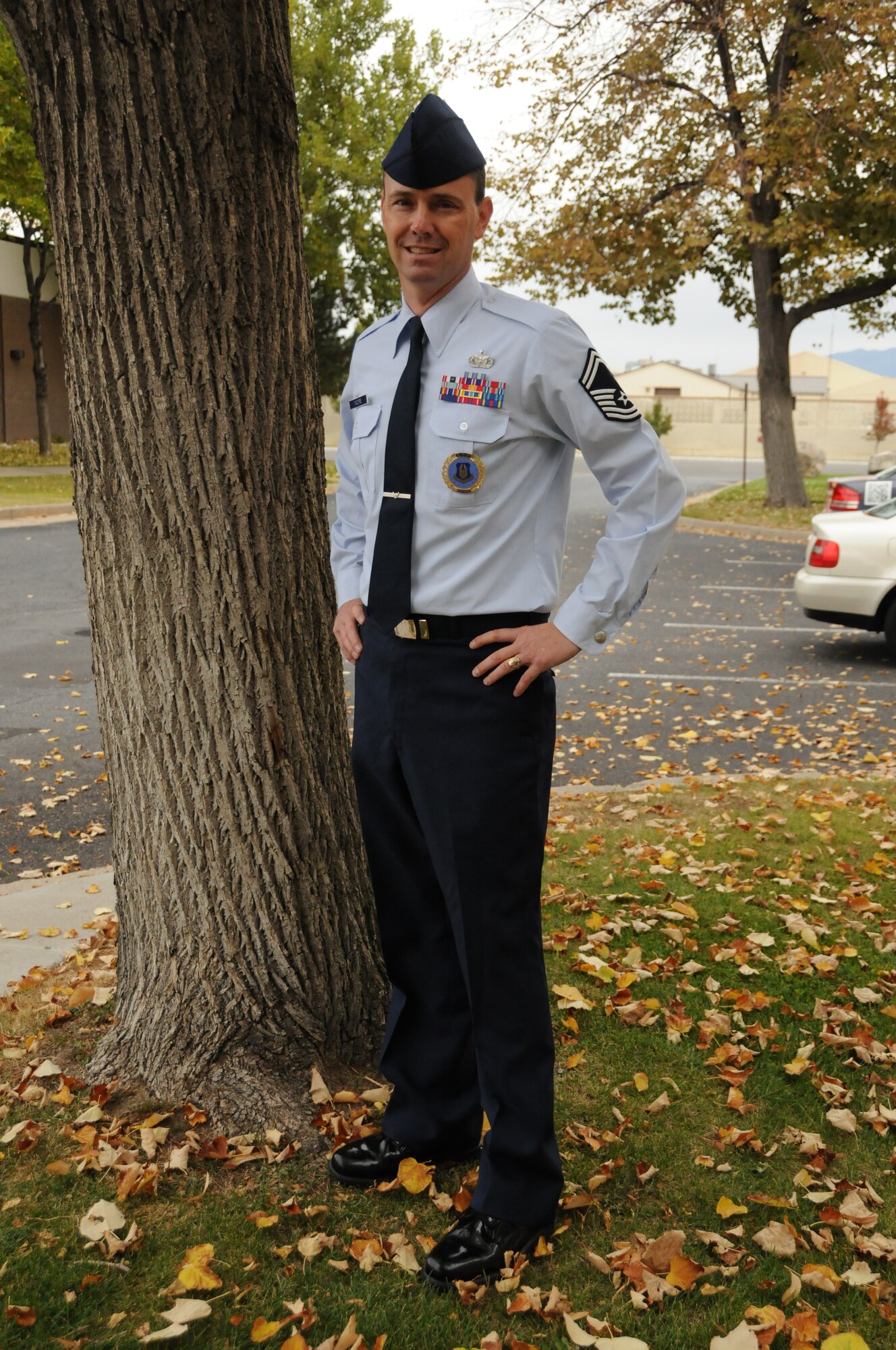 Senior Master Sgt. Shawn Moore recently returned to the 419th Fighter Wing after spending five years at Lackland Air Force Base, Texas. Now he is the wing’s senior recruiter and leads his team through a new age of recruiting. (U.S. Air Force photo/Staff Sgt. Heather Skinkle)