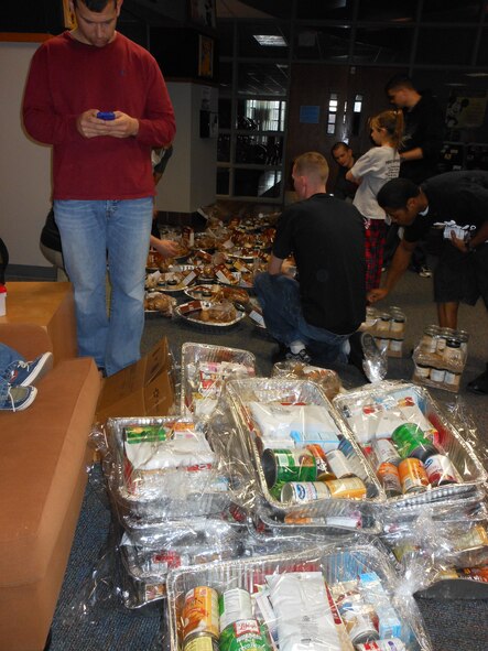 WHITEMAN AIR FORCE BASE, Mo. – The 509th Bomb Wing here received donations from all over the U.S., including 300 turkeys from North Carolina, which will be distributed to military families in need. The Thanksgiving Basket program is organized by the Whiteman First Sergeant’s Council. (Courtesy photo/Released)