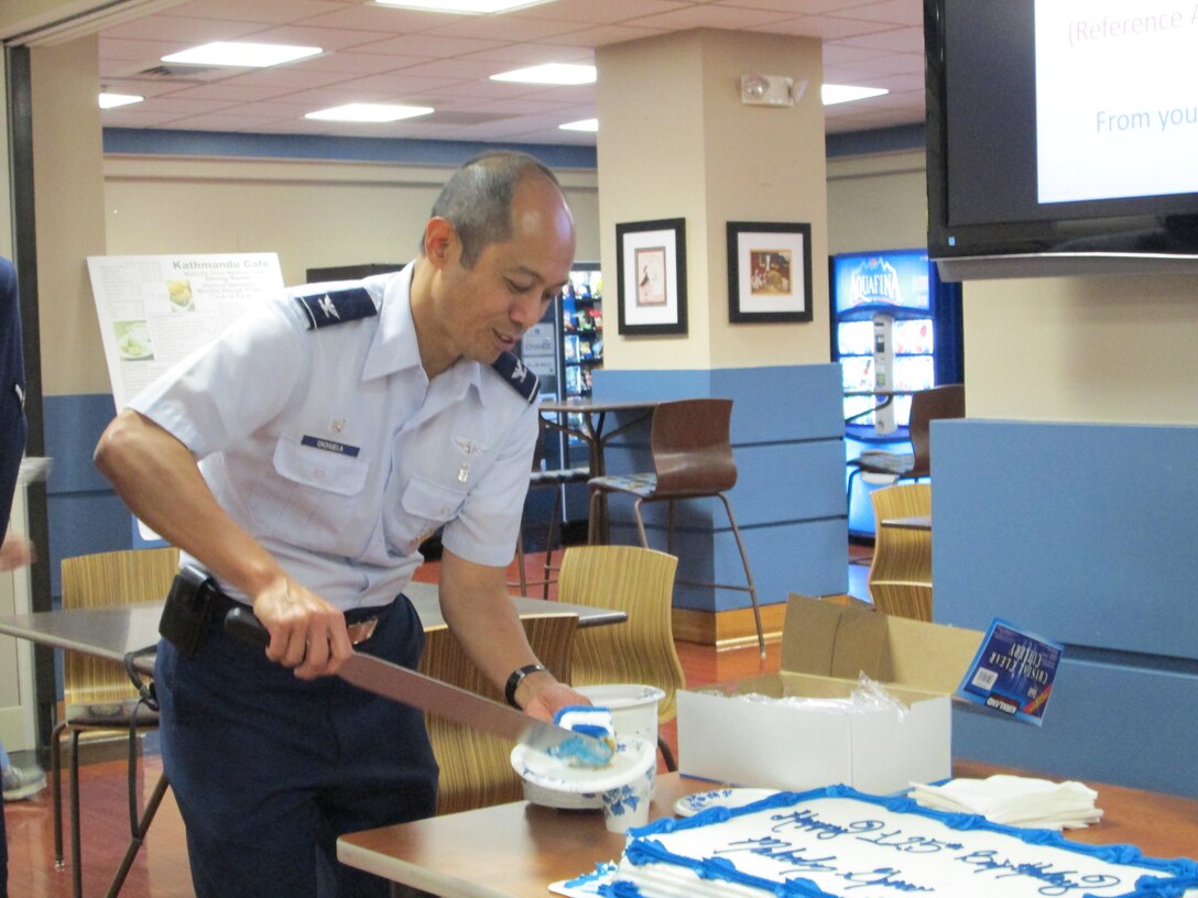 Happy 125th Birthday to Air Force Gen. Malcolm Grow. He was born on Nov. 19, 1887. The medical facility on Joint Base Andrews, Md., Malcolm Grow Medical Clinic, was named for him. A celebration was held on his birthday  to remember him. Col. Rudolph Cachuela, 779th Medical Group commander made the first slice during the celebration. Grow was the first surgeon general of the U.S. Air Force from July 1, 1949  to Nov. 30, 1949. (Air Force Photo by Sr. Airman Jazmin Bowdry)