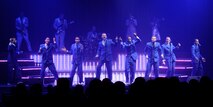 Members from Tops in Blue perform in the base theater on Kunsan Air Base, Republic of Korea, Nov. 20, 2012, during their tour entitled “Listen.” The tour played rhythms of the Doobie Brothers, Earth, Wind, & Fire, Whitney Houston, and Maroon 5. (U.S. Air Force photo/Senior Airman Marcus Morris)