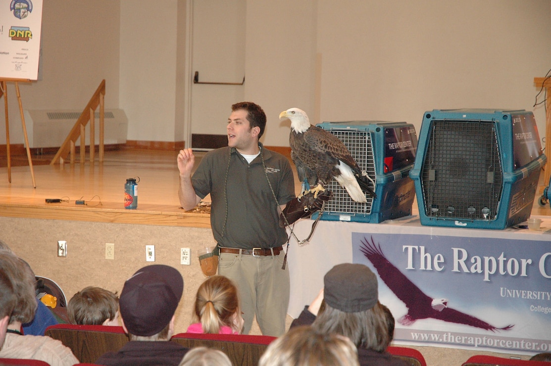 Raptor Handler with Bald Eagle