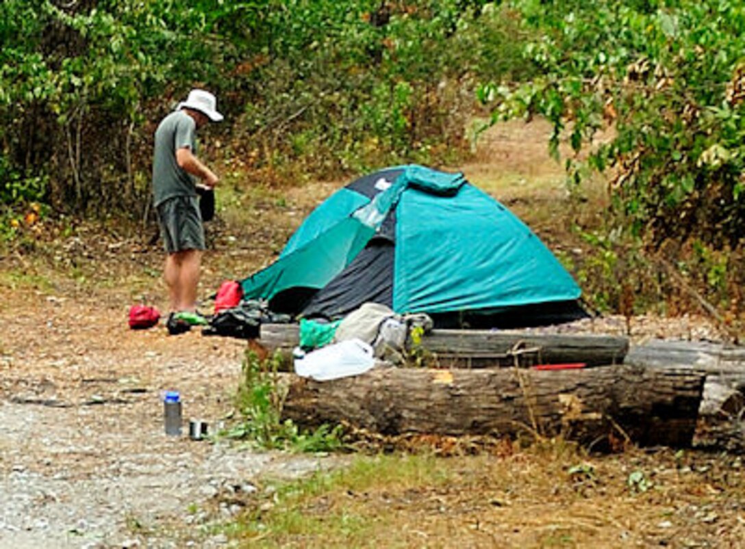 Camper at Hickory Ridge