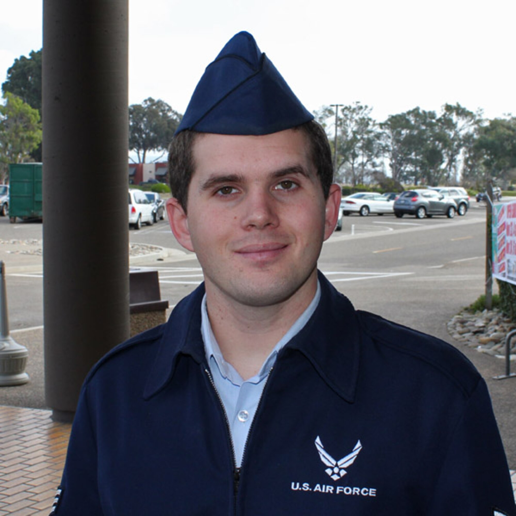 VANDENBERG AIR FORCE BASE, Calif. --  Senior Airman Stephen Cannon, 614th Air & Space Operations Center analyst: "Q: What are you most thankful for this year?" A: "My Family." Q: Favorite part of your holiday meal? A: "The turkey." Q: Did you do any Black Friday shopping? A: "No, not interested." (U.S. Air Force photo/Michael Peterson)