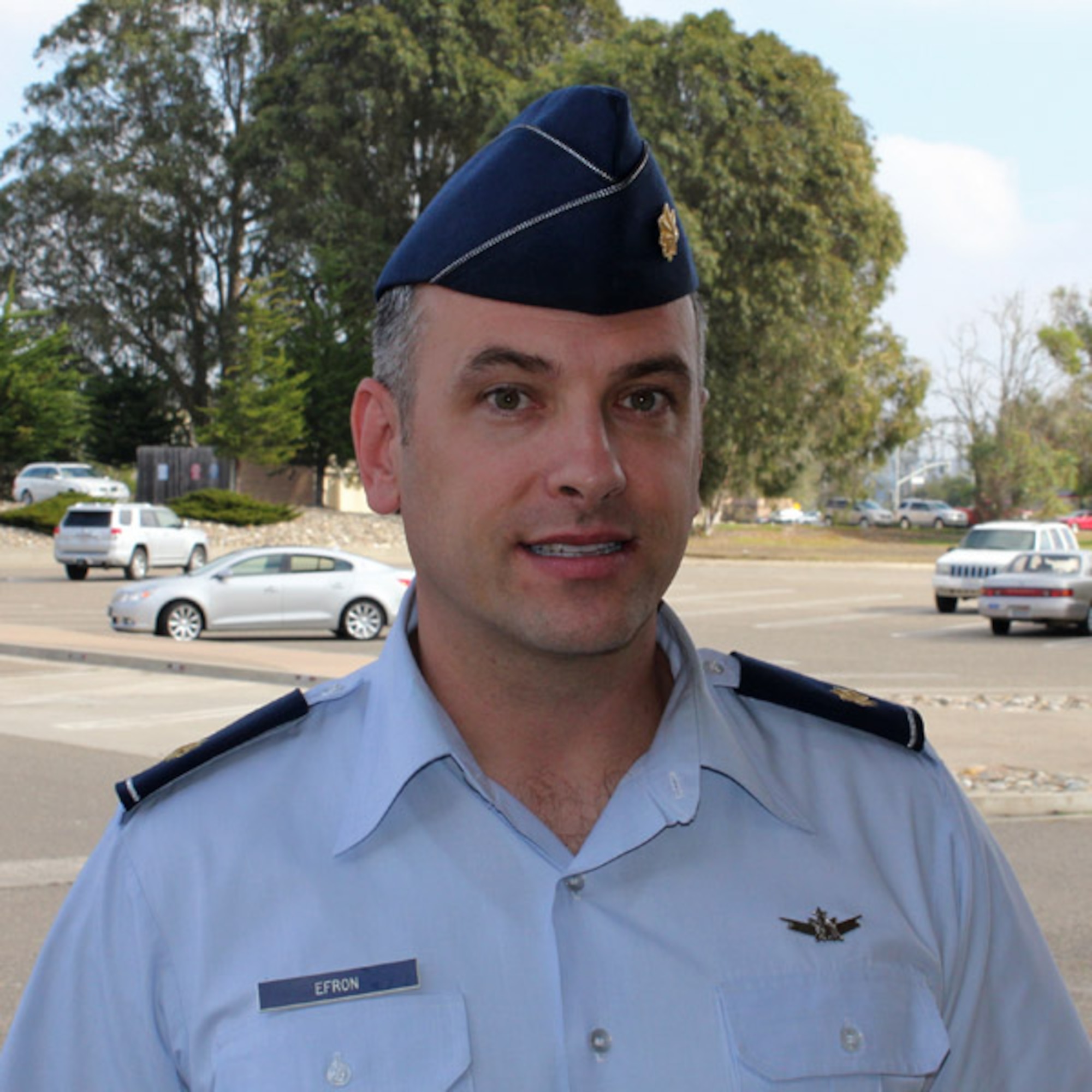 VANDENBERG AIR FORCE BASE, Calif. --  Maj. Jeff Efron, 14th Air Force member: Q: What are you most thankful for this year? A: "My son's health." Q: Favorite part of your holiday meal? A: "Oyster bar, probably haven't heard that one yet." Q: Did you do any Black Friday shopping? A: "I just hit some outlets on my trip back from visiting family in Arizona." (U.S. Air Force photo/Michael Peterson)