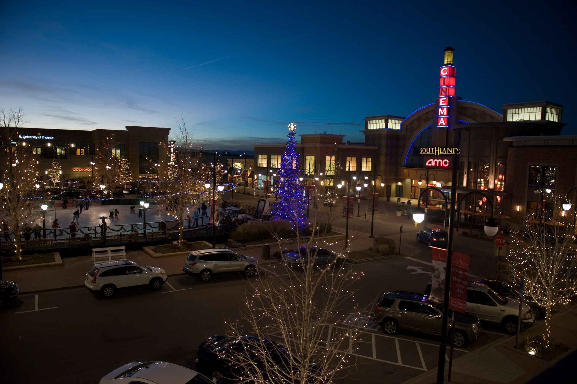 AURORA, Colo. – The cinema is one of the many attractions offered all year at the Southlands Shopping Center. The Southlands center hosts events and attractions throughout the year for people of all ages. (U.S. Air Force photo by Airman 1st Class Riley Johnson)