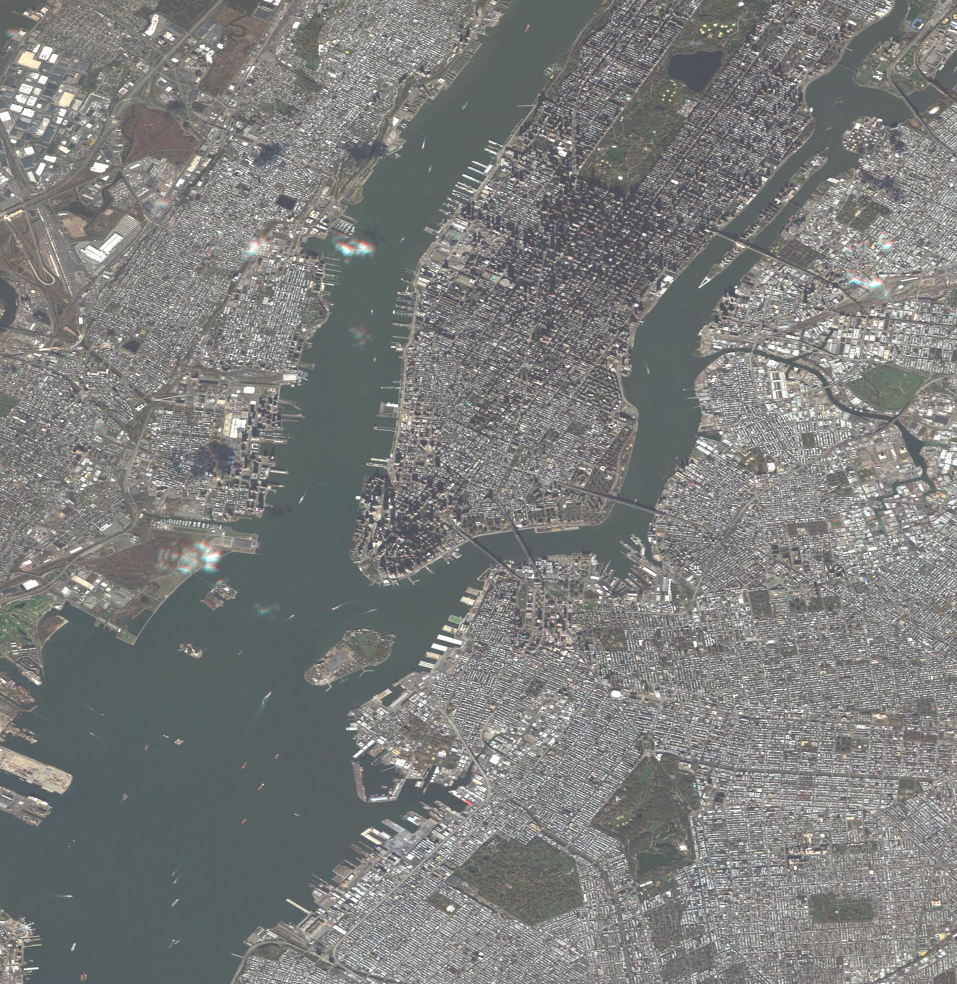 Photo EV-Sandy
This satellite imagery of lower Manhattan taken after Hurricane Sandy ravaged many ocean-facing communities in the northeast is one of many provided by the Hanscom-based Eagle Vision program to emergency responders and others aiding in recovery efforts. (Courtesy image)

