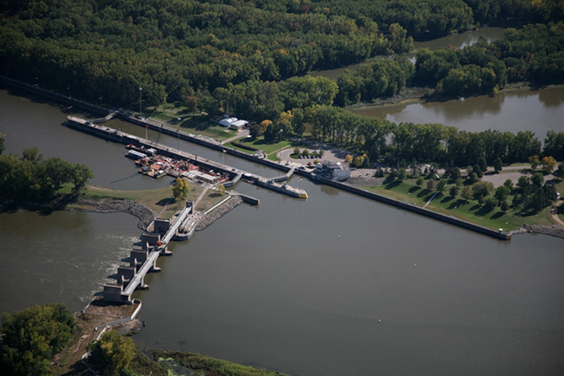 Lock and Dam 3, Welsh, Minn. Upper Mississippi River mile 796.9.