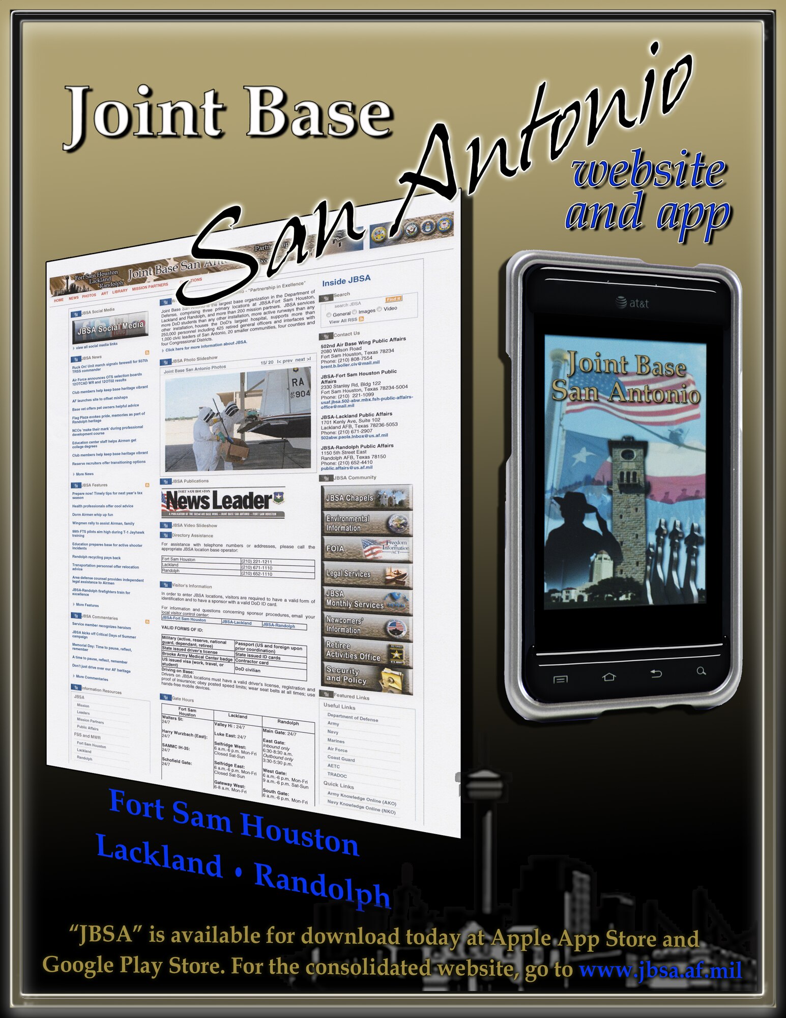JBSA Mobile App graphic