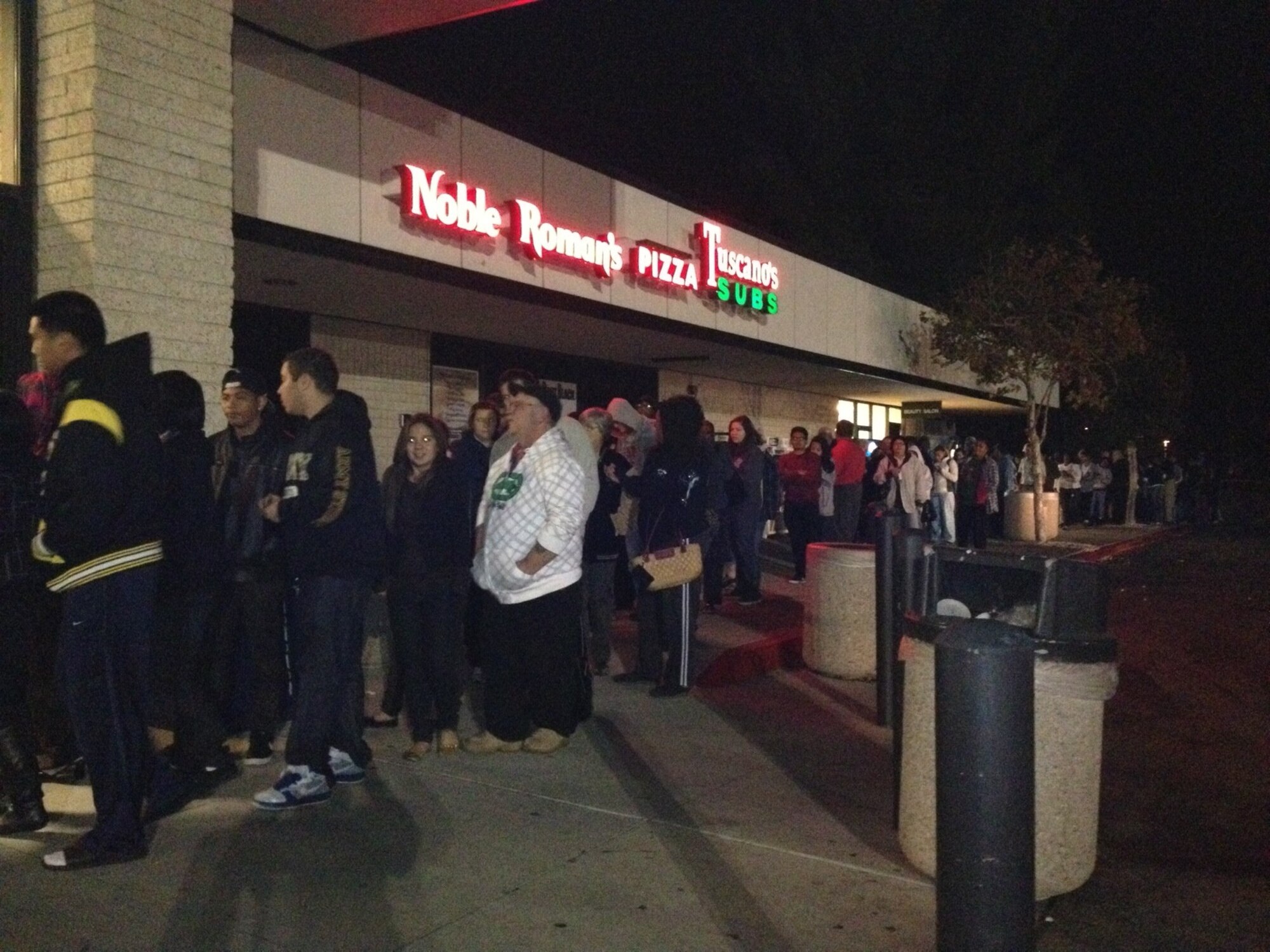 After the doors open at the Exchange on Black Friday. (Photo courtesy to U.S. Air Force)