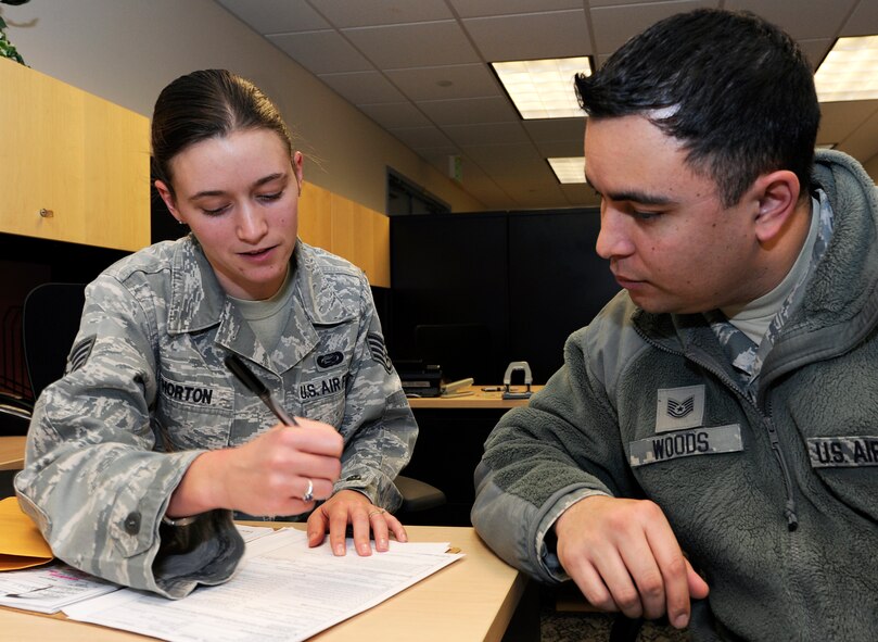 Staff Sgt. April Horton, 92nd Force Support Squadron, assistant NCO in of charge career development, has been selected as a member of Team Fairchild's elite, Fairchild's Finest at Fairchild Air Force Base, Wash. (U.S. Air Force photo by Airman 1st Class Ryan Zeski)