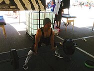 Airman 1st Class Benny Le, 90th Missile Security Forces Squadron, recently won the 148-pound weight class in the open and junior divisions of the 2012 U.S.A. Powerlifting Deadlift Nationals in Aurora, Colo.  Le competed against more than 30 of the best bench pressers and deadlifters in the United States. Le bench pressed 275 pounds and deadlifted 402 pounds raw, which means he only used a belt and neoprene knee sleeves during the deadlift. (Courtsey photo)