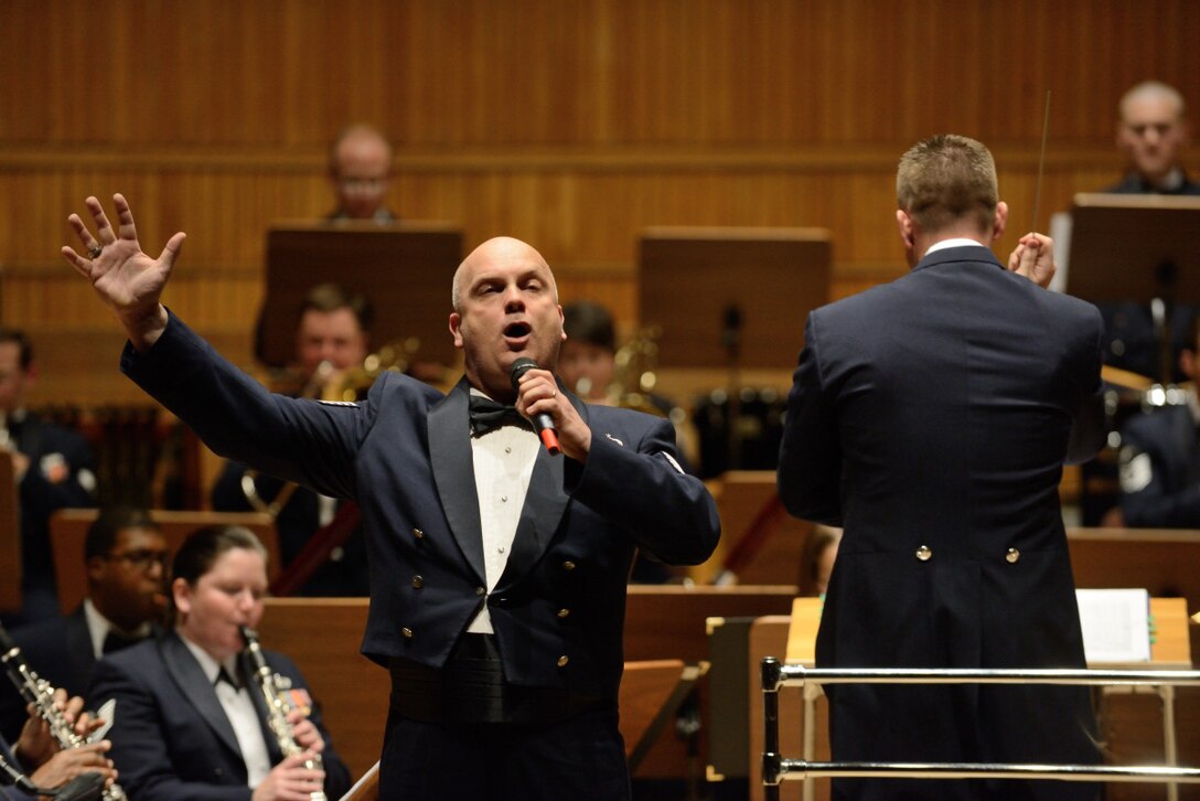 The USAFE Concert Band presented a concert at The Chopin Academy of Music in Warsaw, while on tour in Poland. TSgt Kenneth Maxwell was featured on several Italian arias and light broadway hits.  