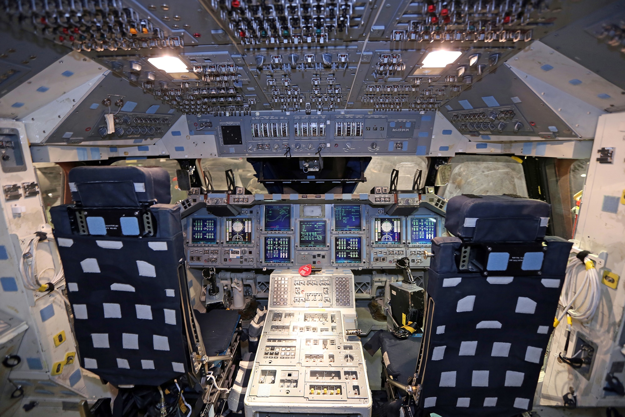 DAYTON, Ohio -- Flight deck of the Crew Compartment Trainer (CCT-1) at the National Museum of the U.S. Air Force. (Photo courtesy of Don Popp)