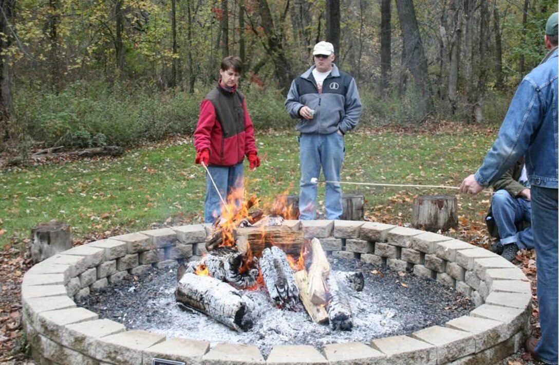 Group fire ring located at the Acorn Valley Youth Group Site