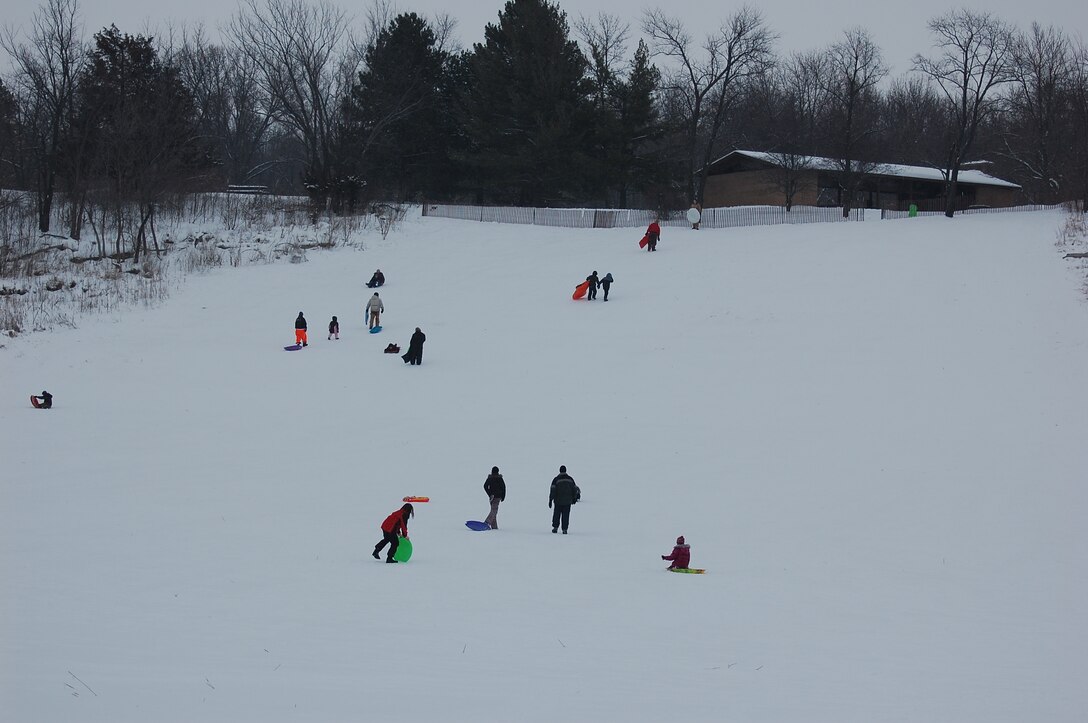 Sledding at Cherry Glen