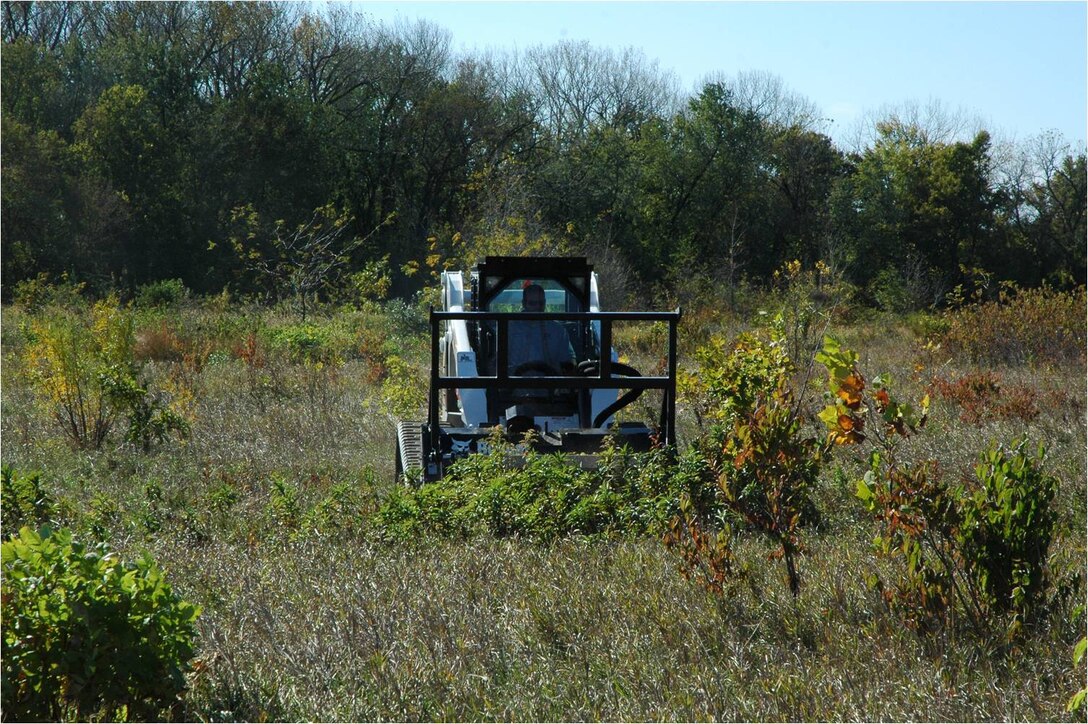 Using mechanical means to manage invasive species at Saylorville Lake
