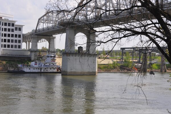 Law enforcement units work to secure the hijacked barge from Ingram Barge Company during a mass casualty exercise in Nashville, Tenn., March 28, 2012. (USACE photo by Amy Redmond)