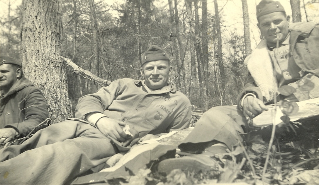 Lt. Dockery is seated to the right and another unknown Second Lieutenant on left.