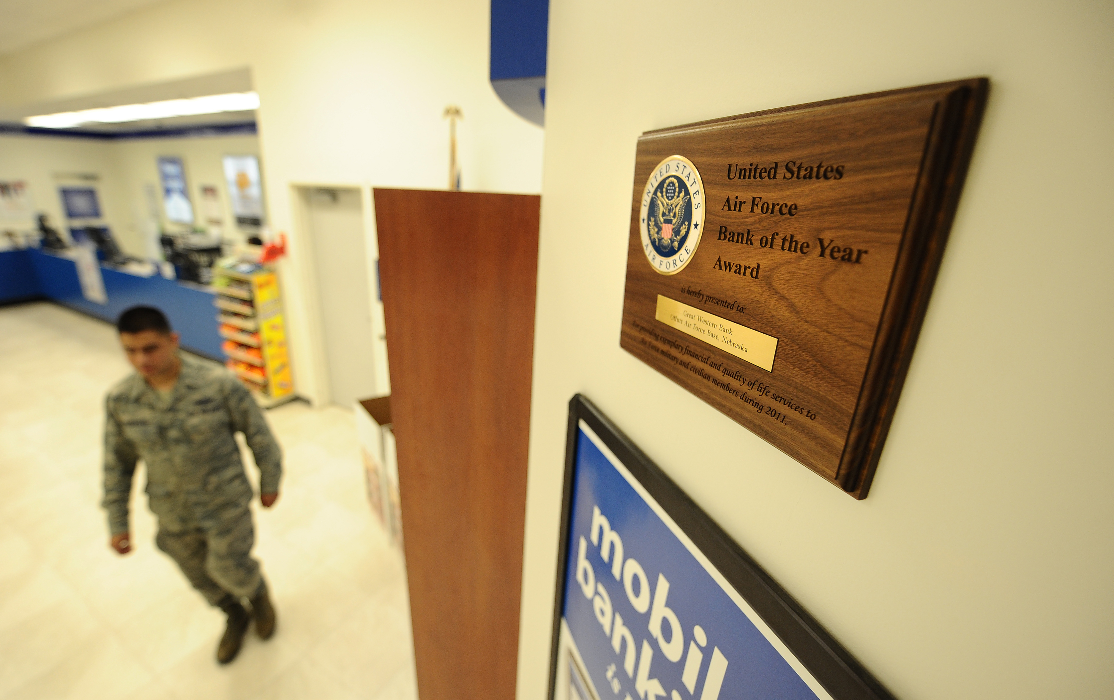 Great Western Bank's Offutt Branch Named Air Force's Best > Offutt Air  Force Base > News