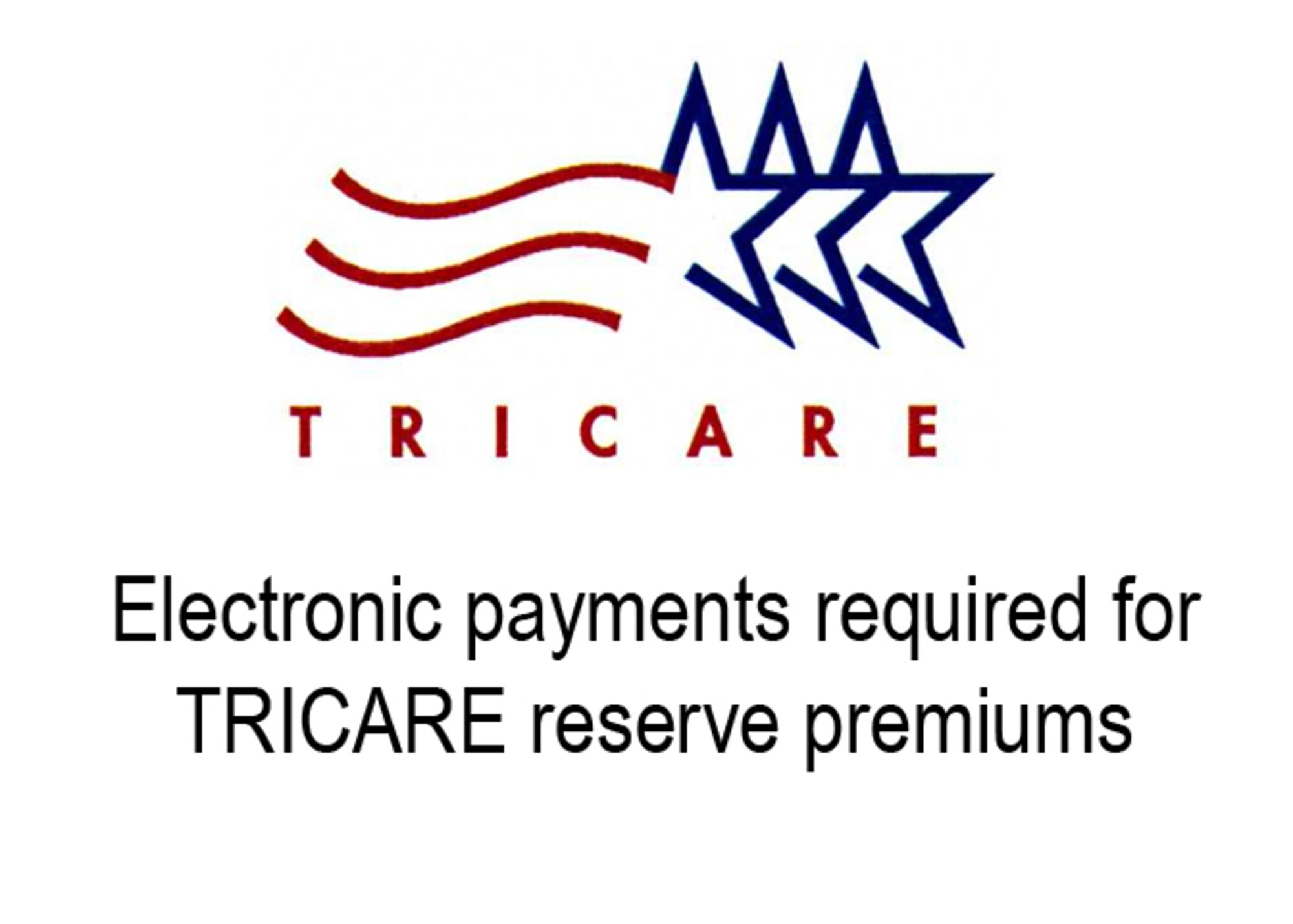 Electronic payments required for TRICARE reserve premiums.