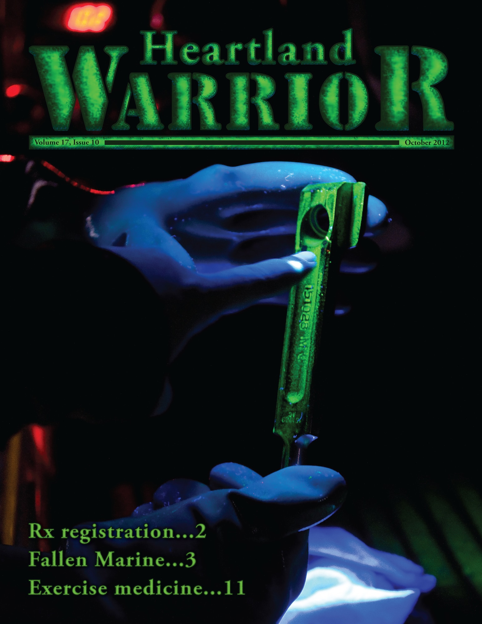 GRISSOM AIR RESERVE BASE, Ind. -- The Heartland Warrior is the official E-paper of the 434th Air Refueling Wing at Grissom ARB. The October issue contains 14 pages of news, photos and information. (U.S. Air Force graphic/Tech. Sgt. Mark R. W. Orders-Woempner) 

