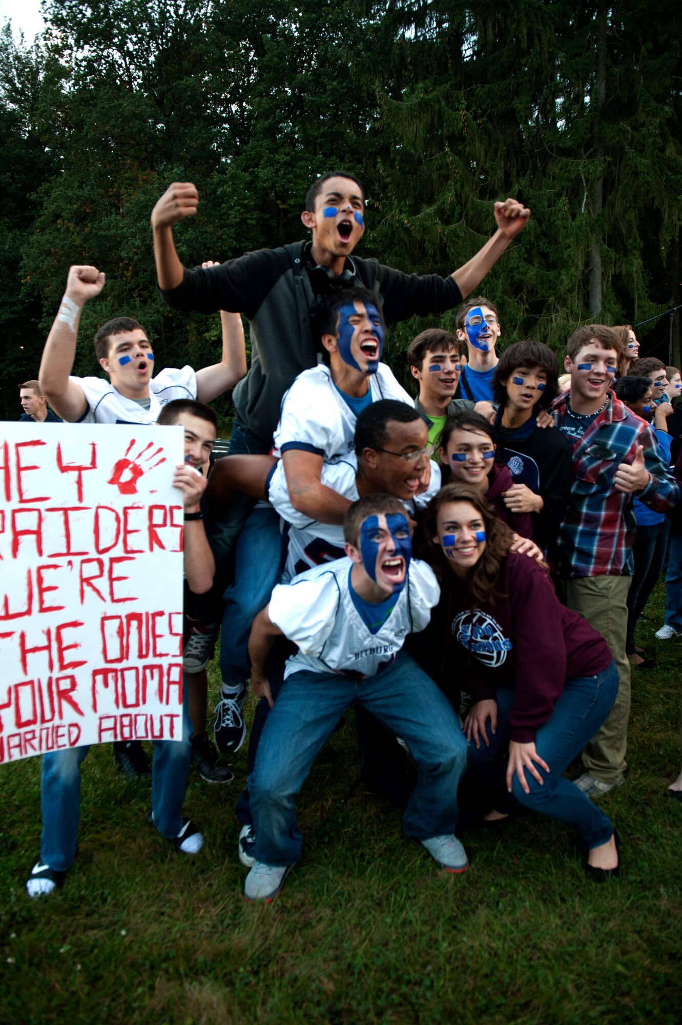 High School pep rally inspires spirit in students > Spangdahlem Air ...